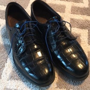 Allen Edmonds 10D crocodile signature golf shoes